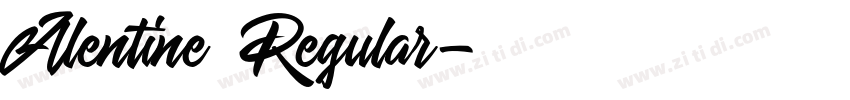 Alentine Regular字体转换